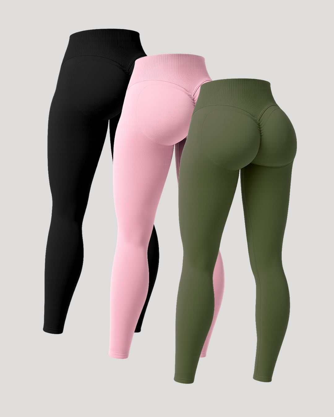 Beau | Premium High Performance Scrunch Legging – 3 Pack - Ultimate Gainz