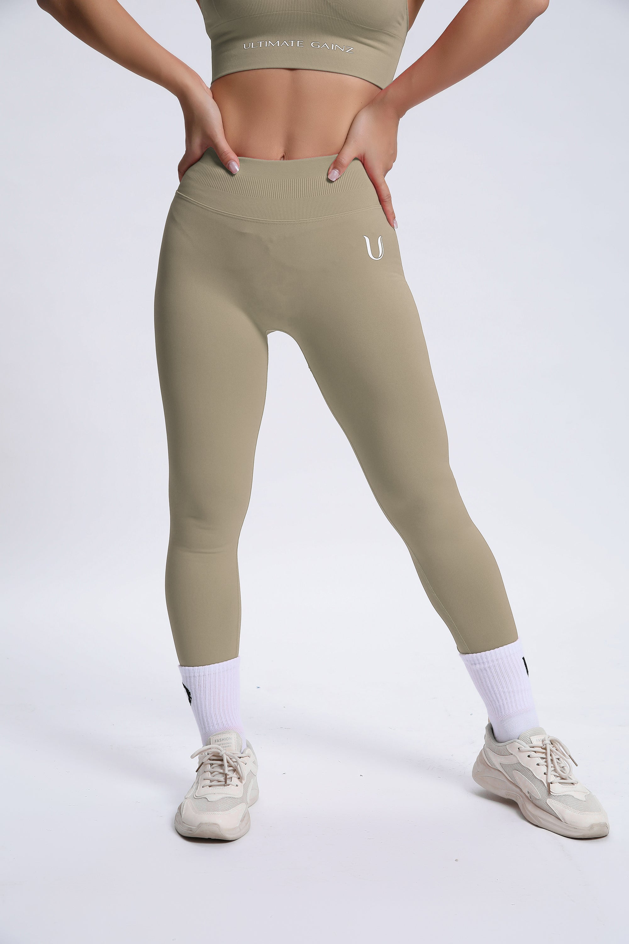 Joy | Legging Sculptant avec Scrunch – Beige