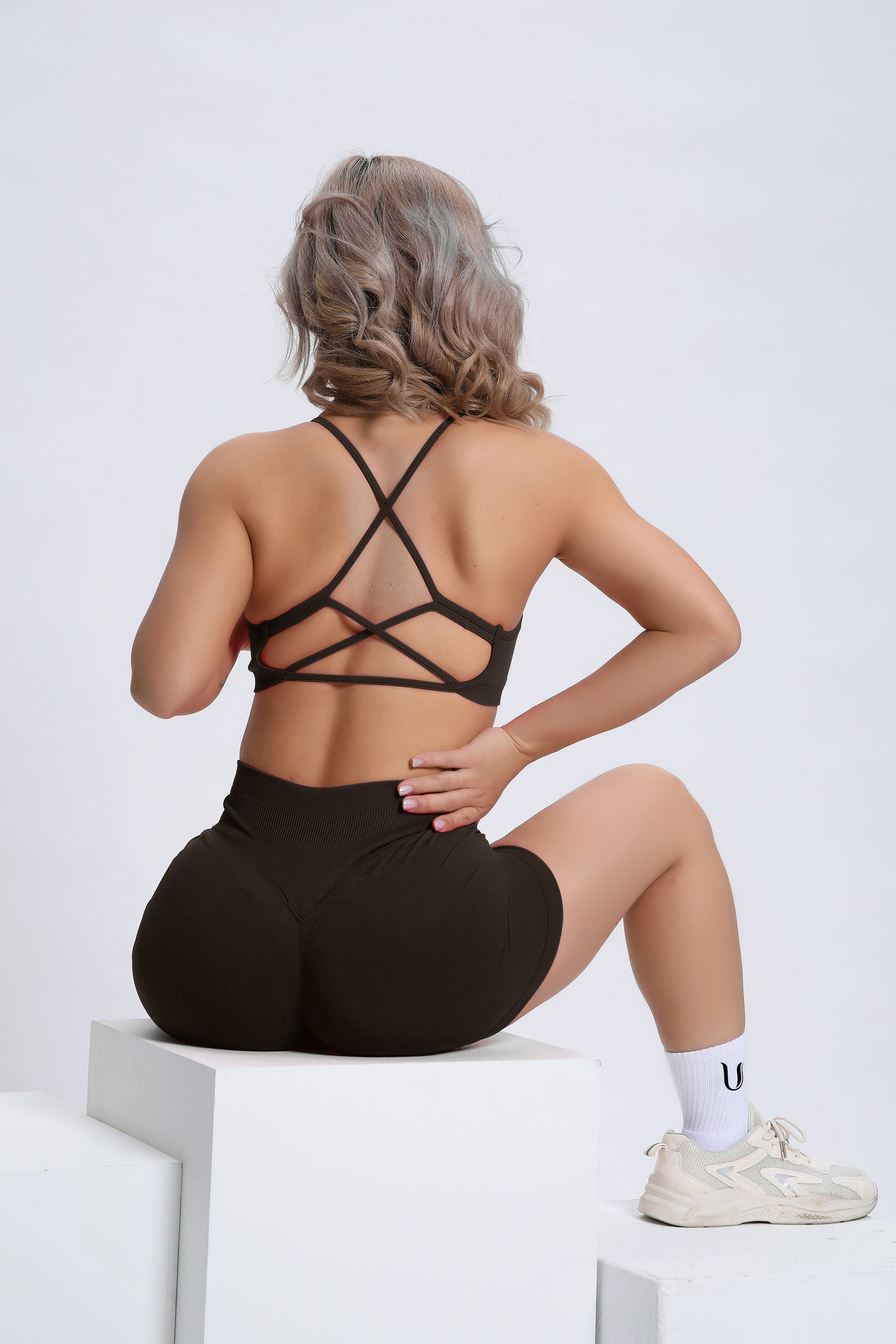 Joy | Short Sculptant avec Scrunch – Vert