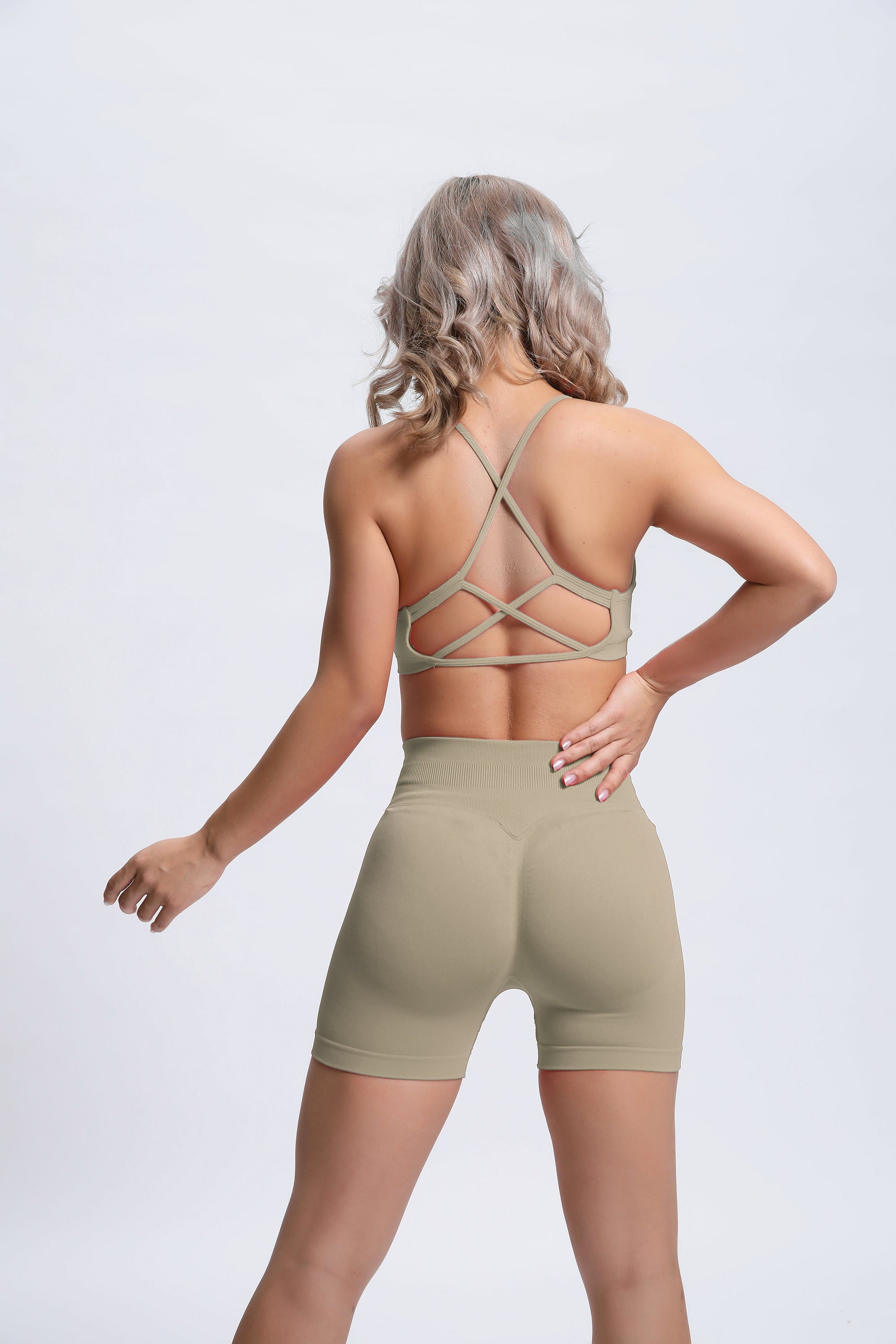 Joy | Short Sculptant avec Scrunch – Vert