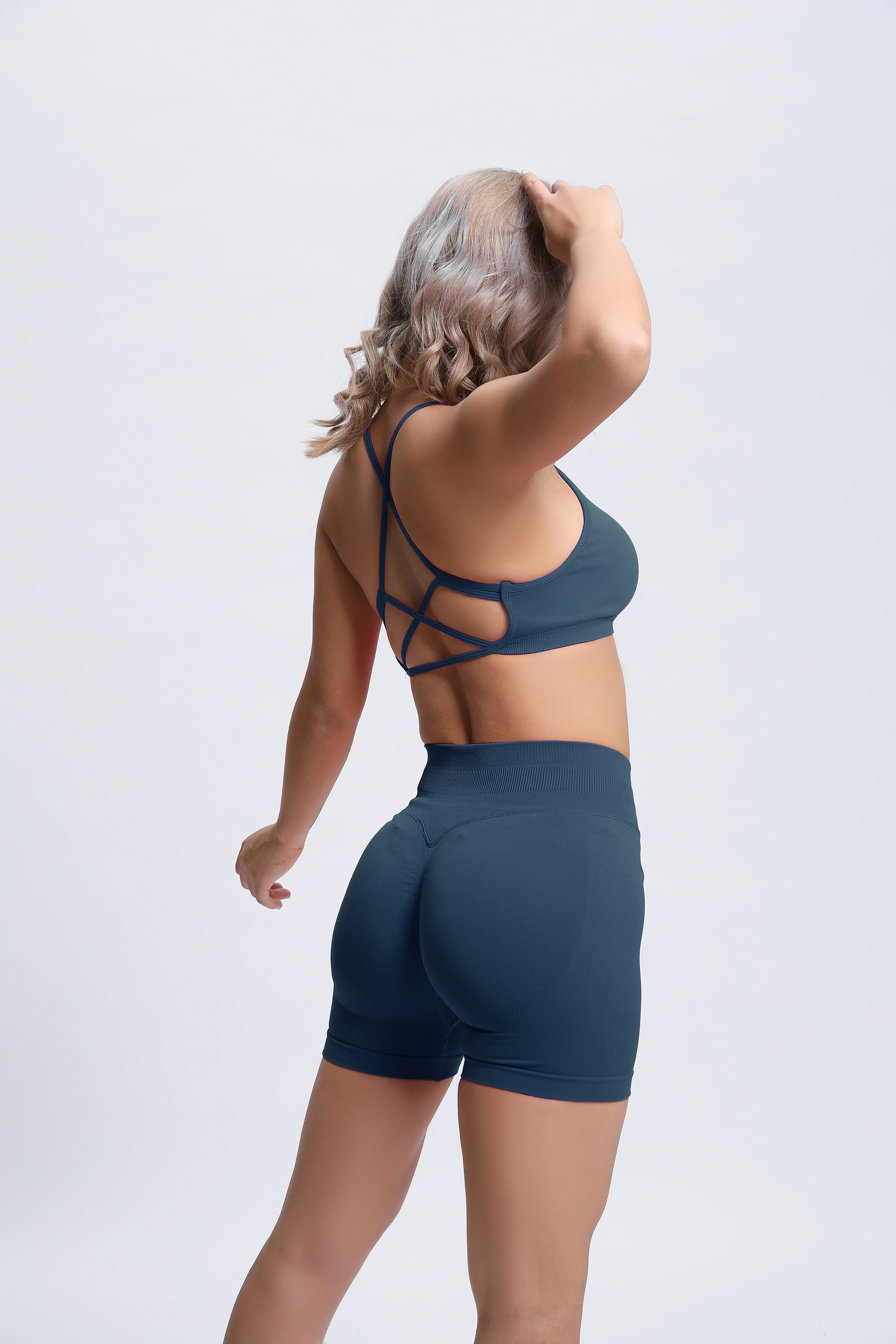 Joy | Brassière de Sport Crossback – Bleu Foncé