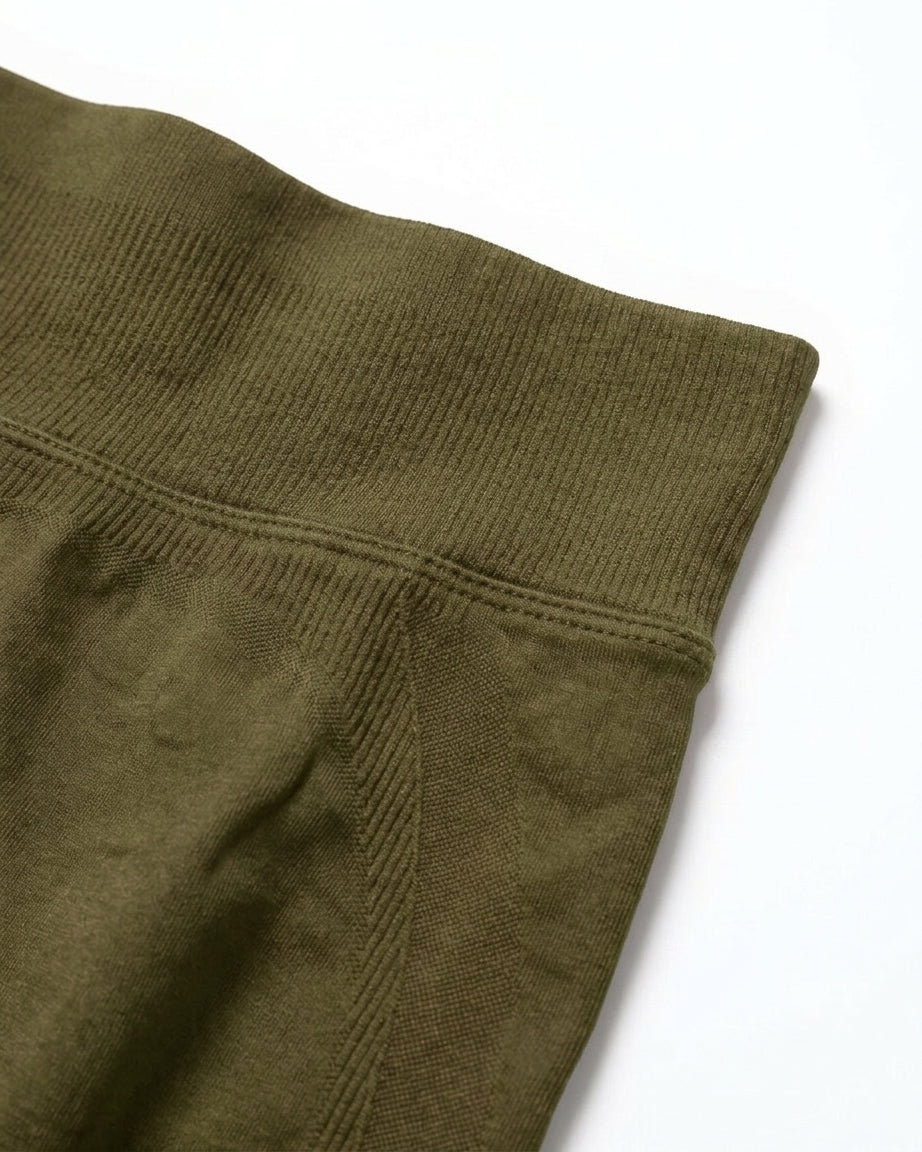 Luna | Premium Seamless Scrunch Legging - Vert