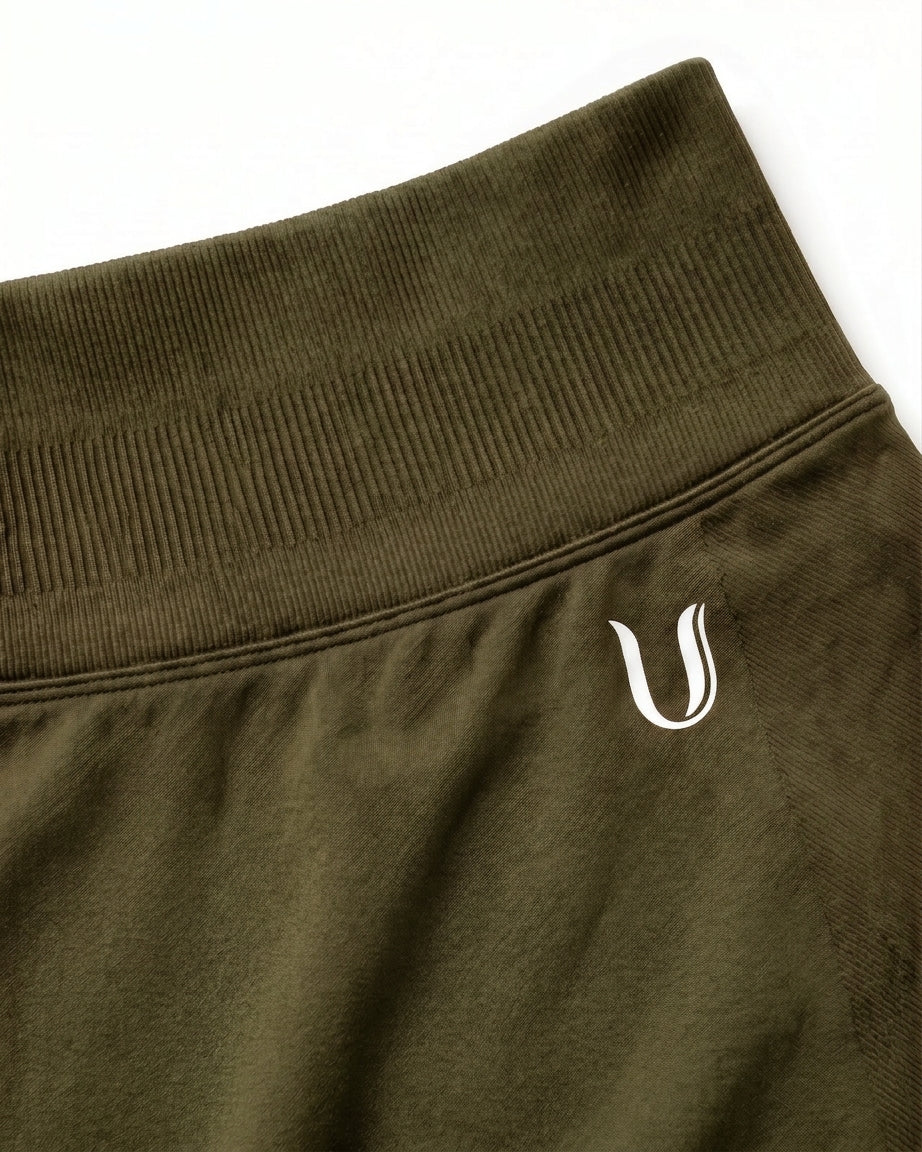 Luna | Premium Seamless Scrunch Legging - Vert