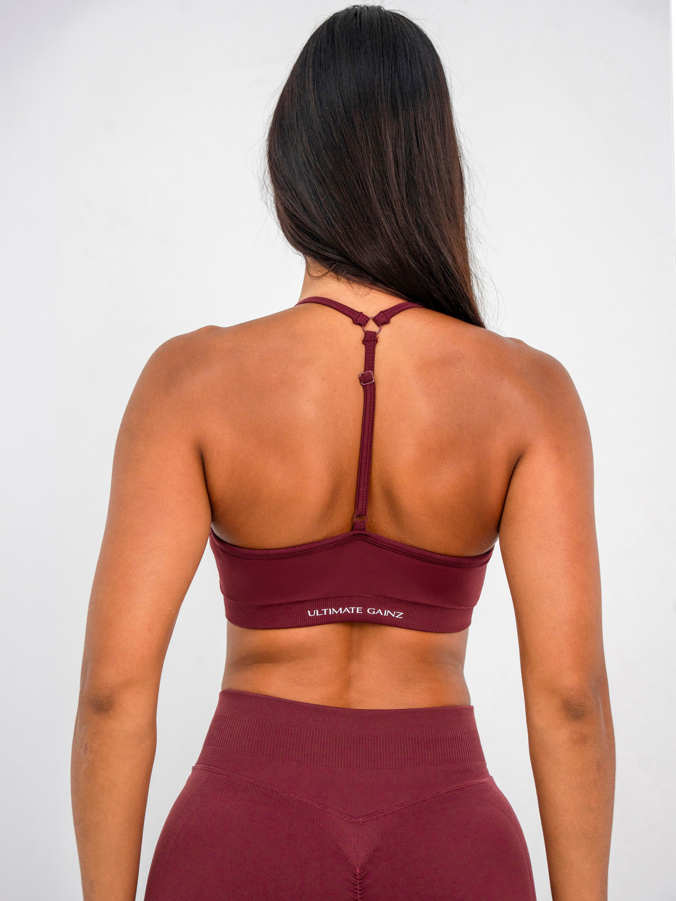 Luna | Premium Adjustable Sports Bra - Wijnrood