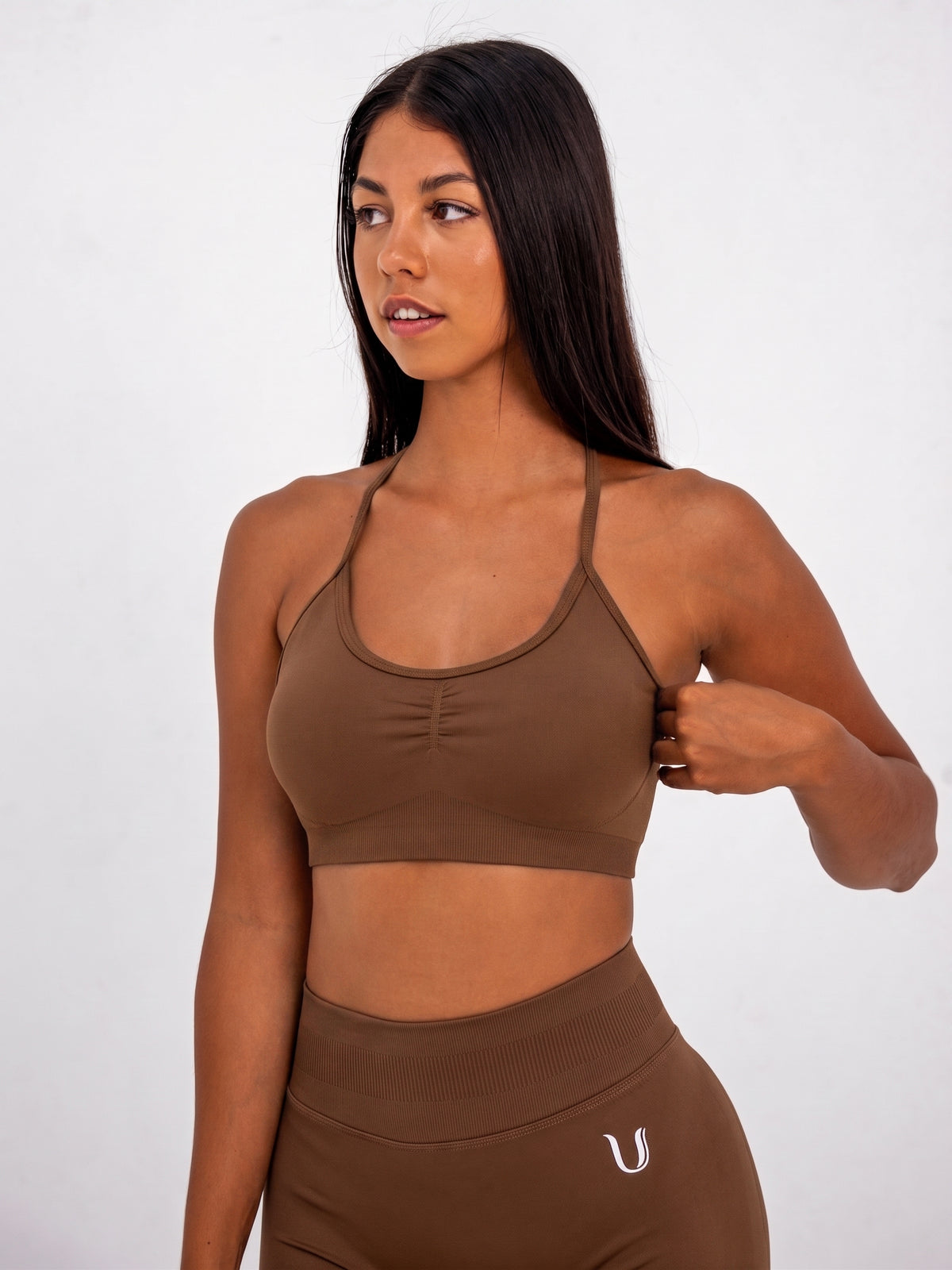 Luna | Premium Adjustable Sports Bra - Marron