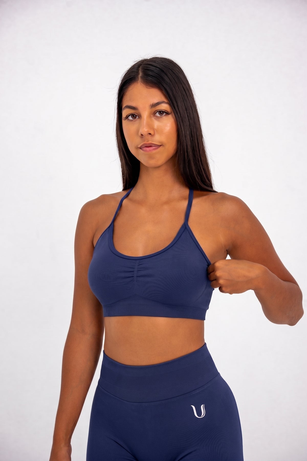 Luna | Premium Adjustable Sports Bra - Bleu foncé
