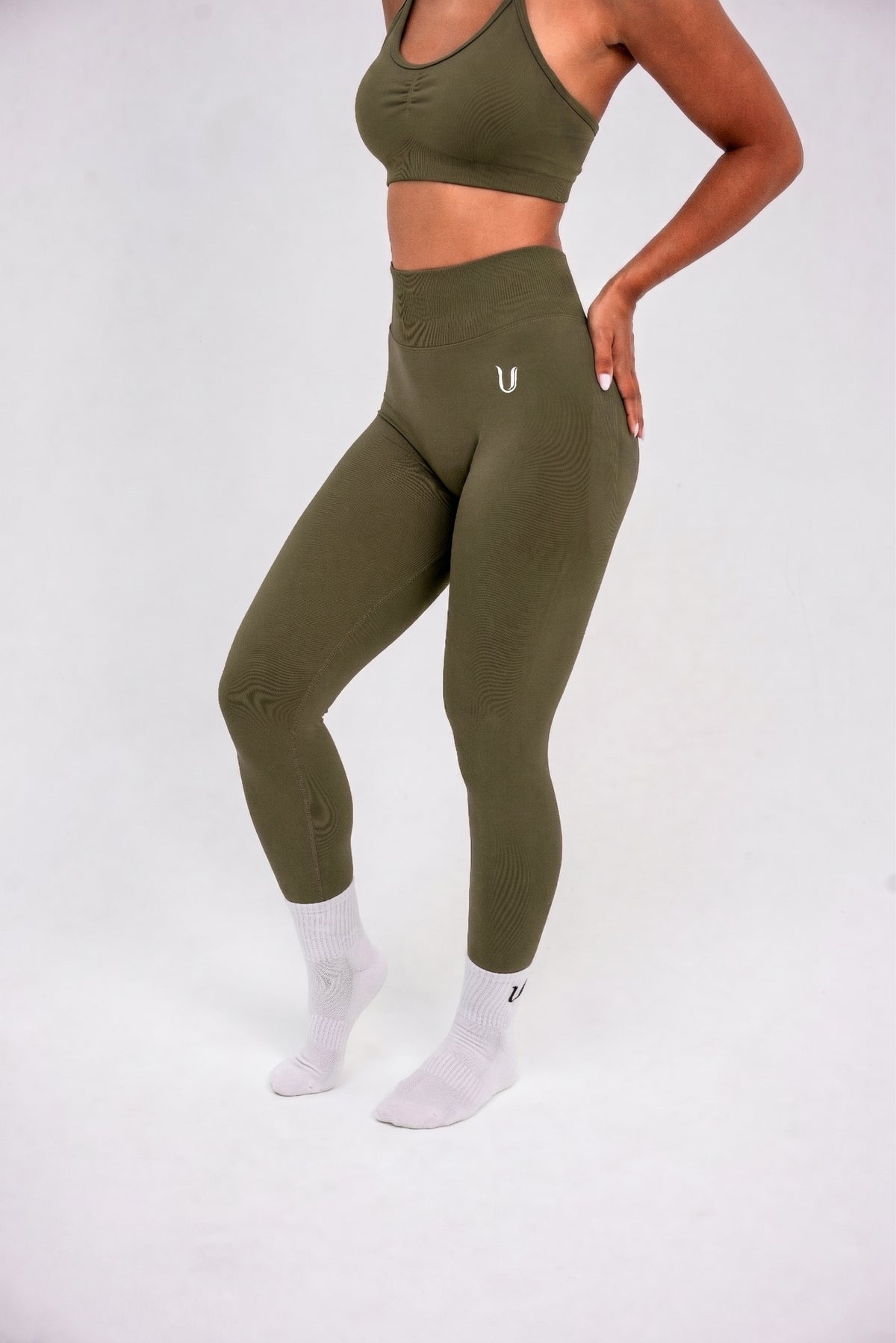 Luna | Premium Seamless Scrunch Legging - Vert
