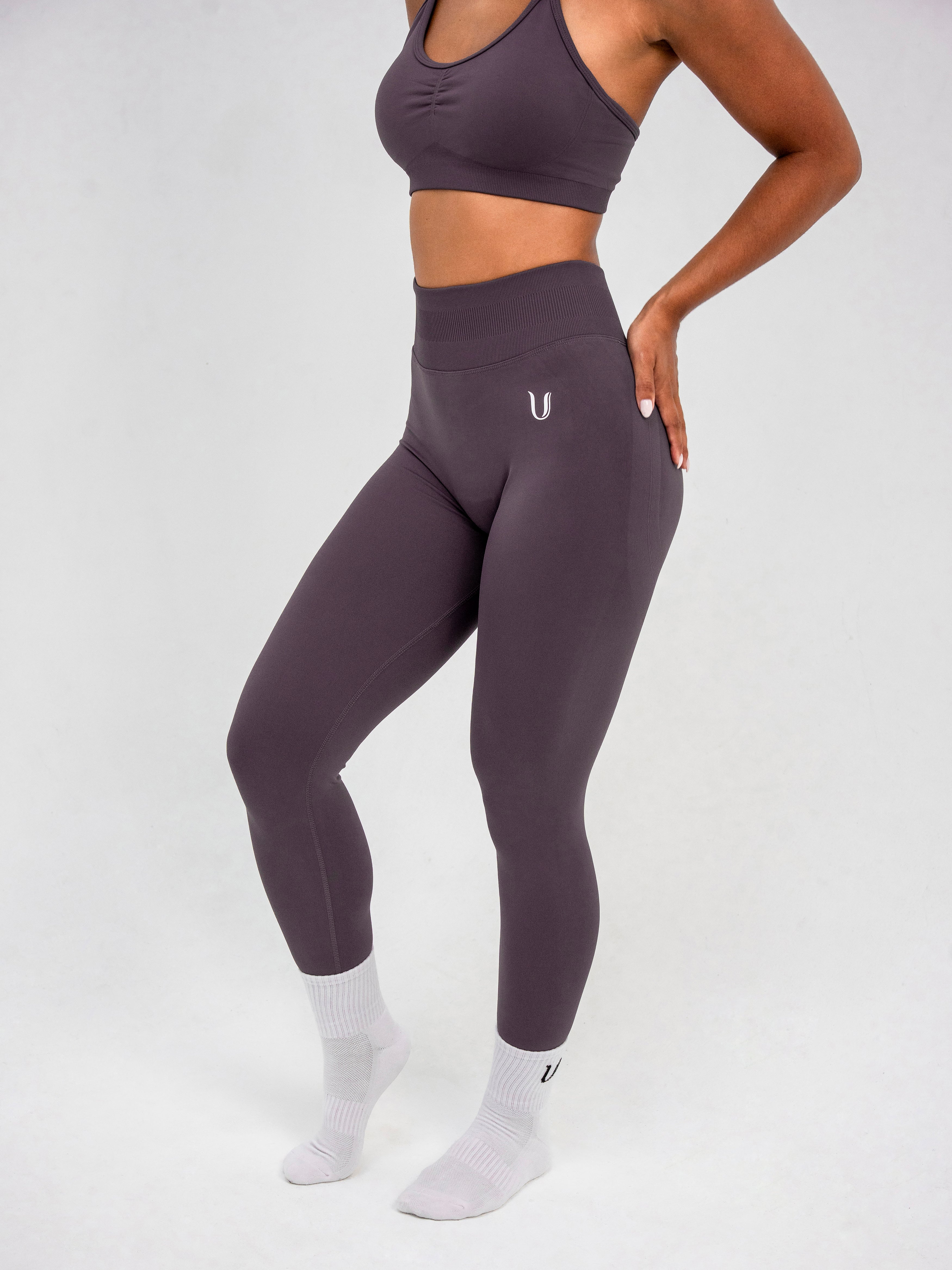 Luna | Premium Seamless Scrunch Legging - Oudpaars
