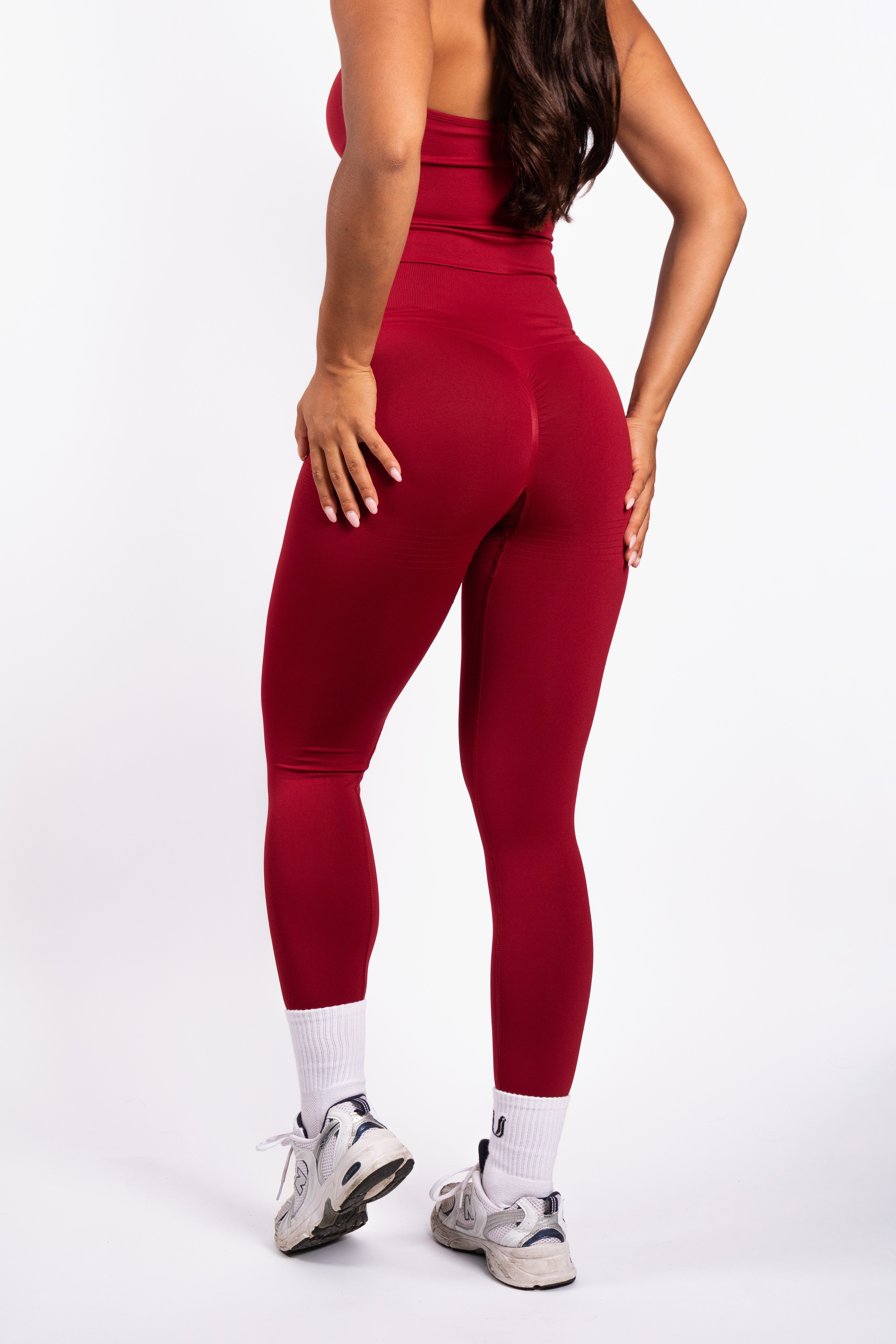 Bibi | Legging Côtelé Seamless – Rouge