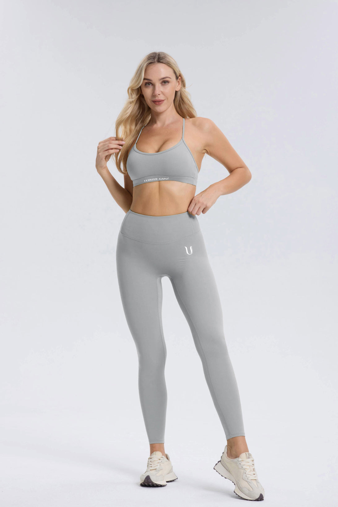 Hailey Set | Haut Legging - GrisClair