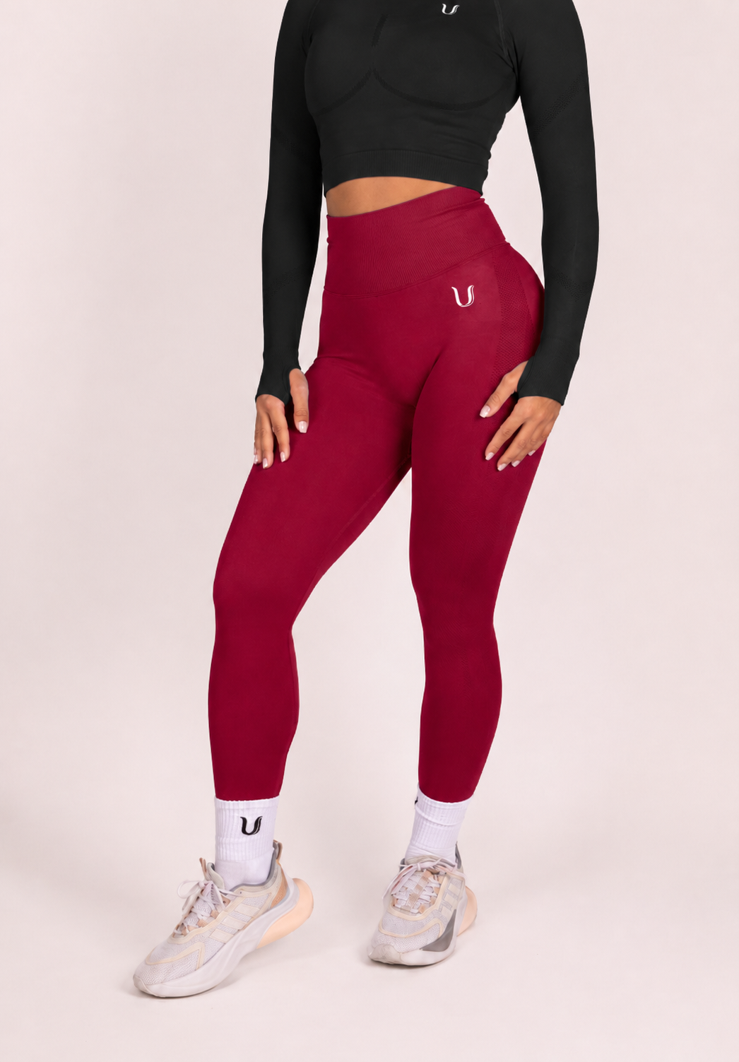Leonie | Leggings Premium Scrunch - Rouge