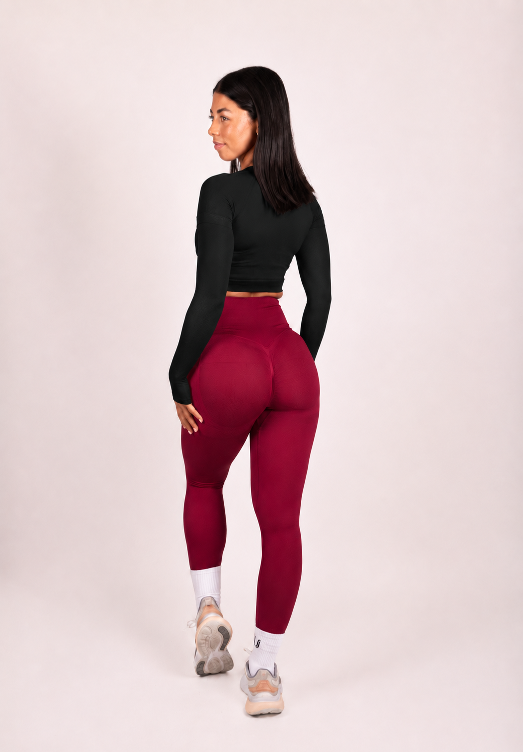 Leonie | Leggings Premium Scrunch - Rouge