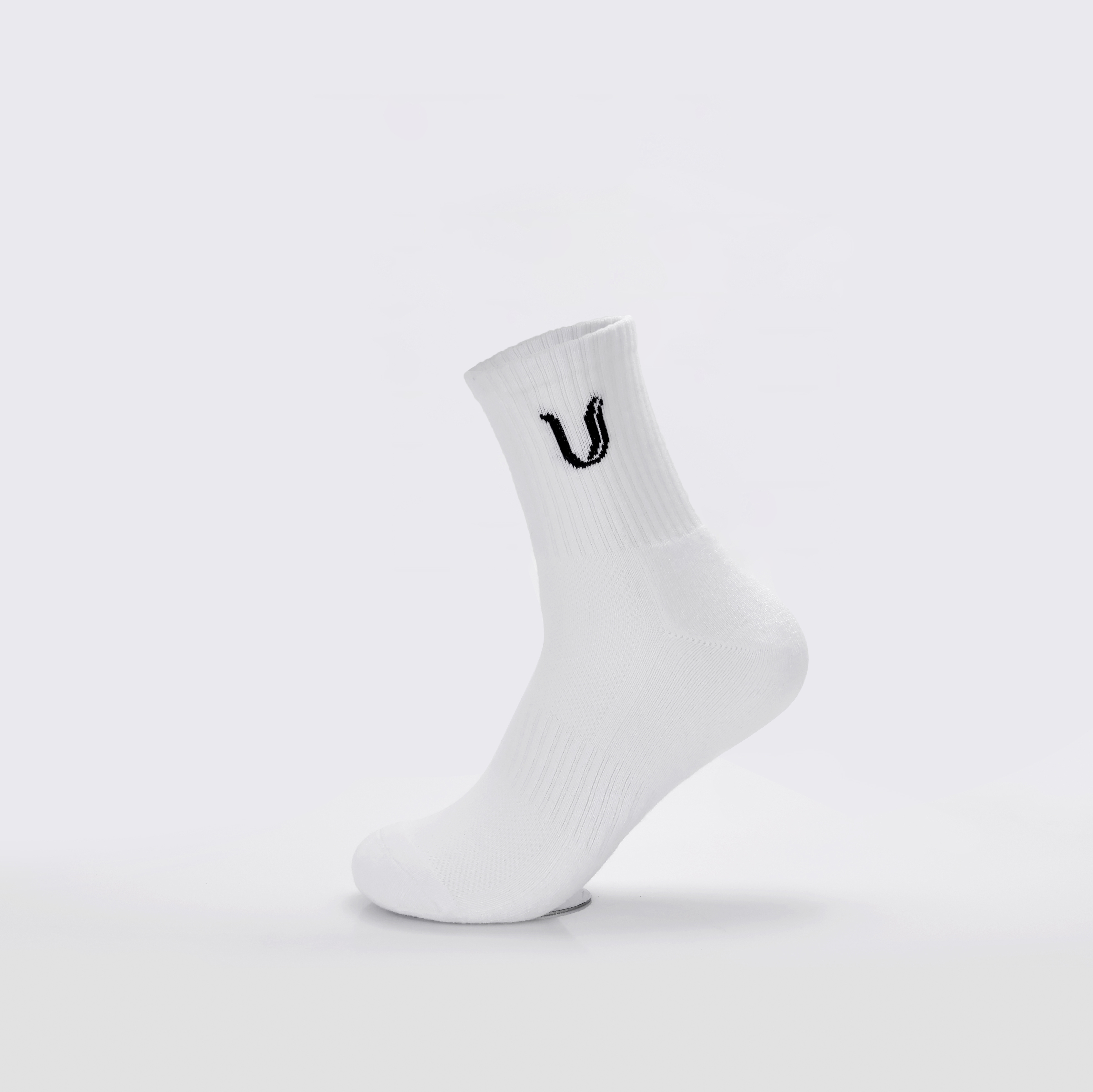 Ultimate Gainz - Chaussettes de Performance Unisexes - Blanc 1 Paire