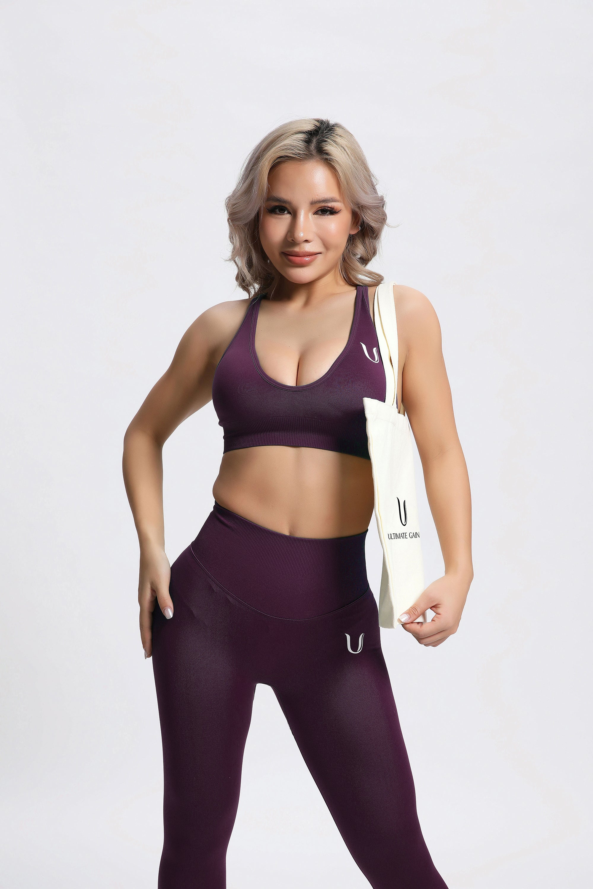 Olivia | Legging Power sans couture - Violet