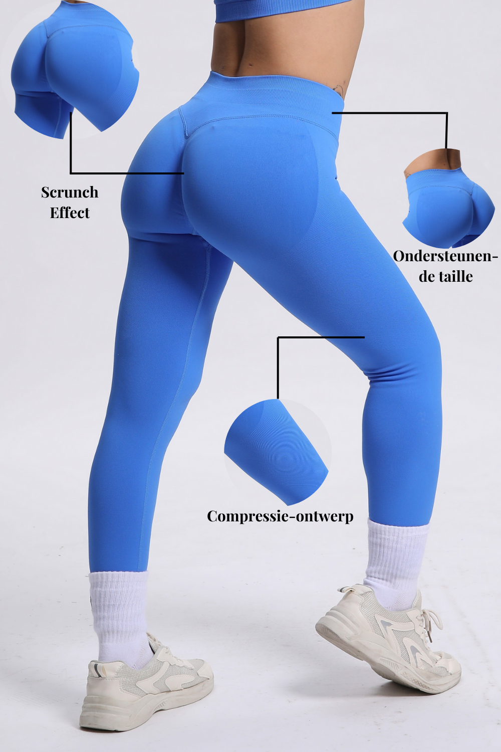 Beau | Legging Haute Performance - Bleu