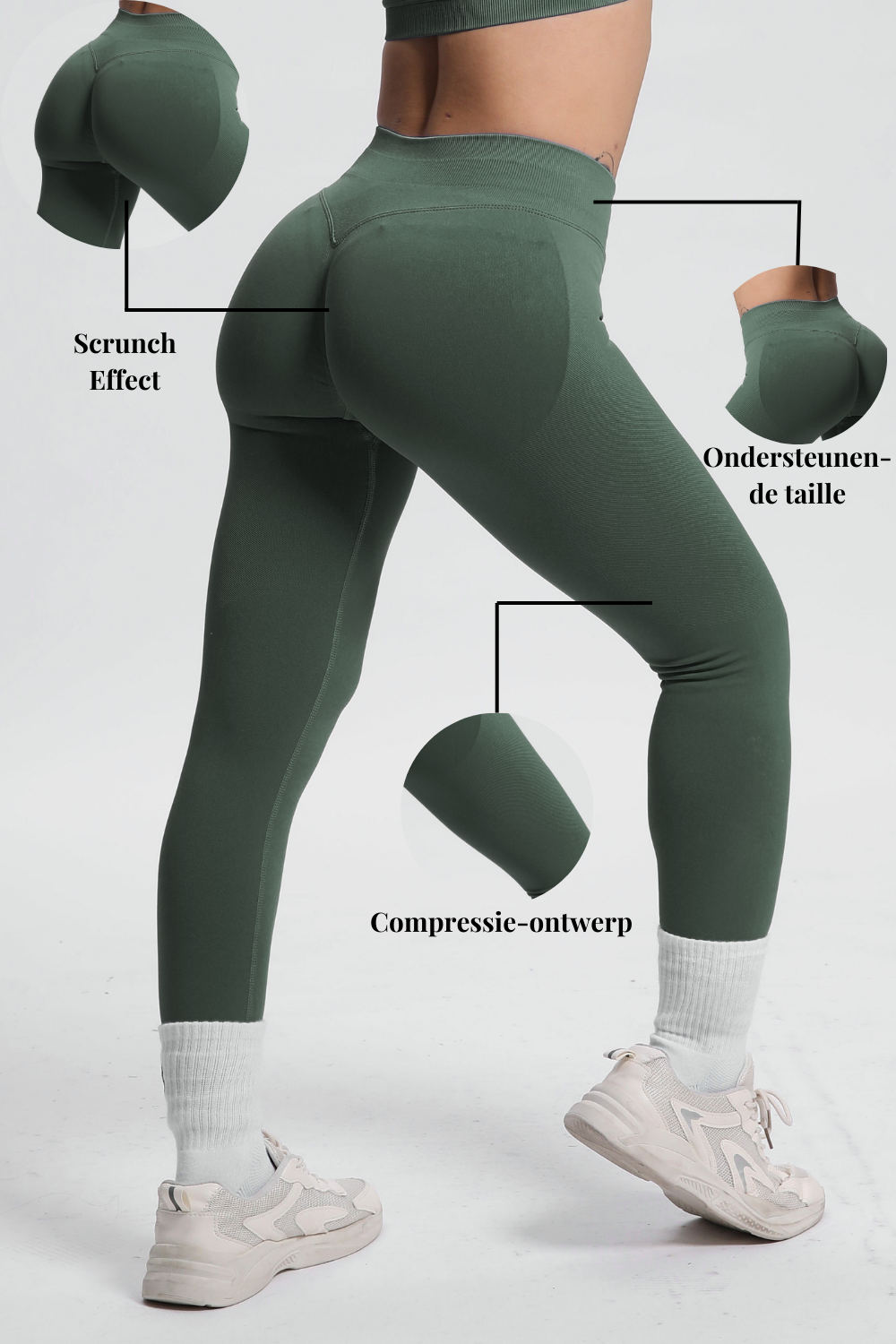 Beau | Legging Haute Performance - Vert