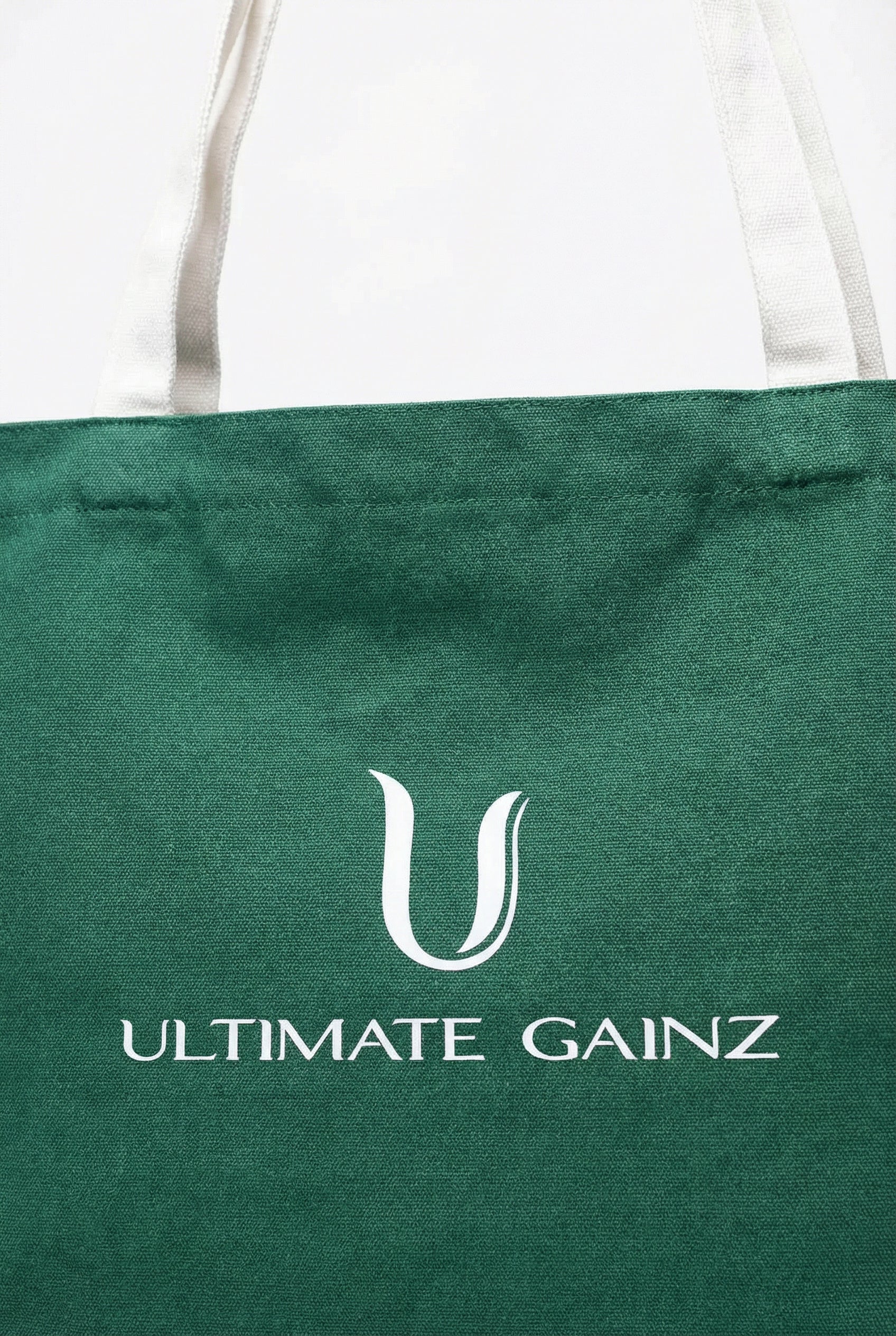 Ultimate Gainz Signature Tote Bag + 1 Paire de Chaussettes – Vert Forêt