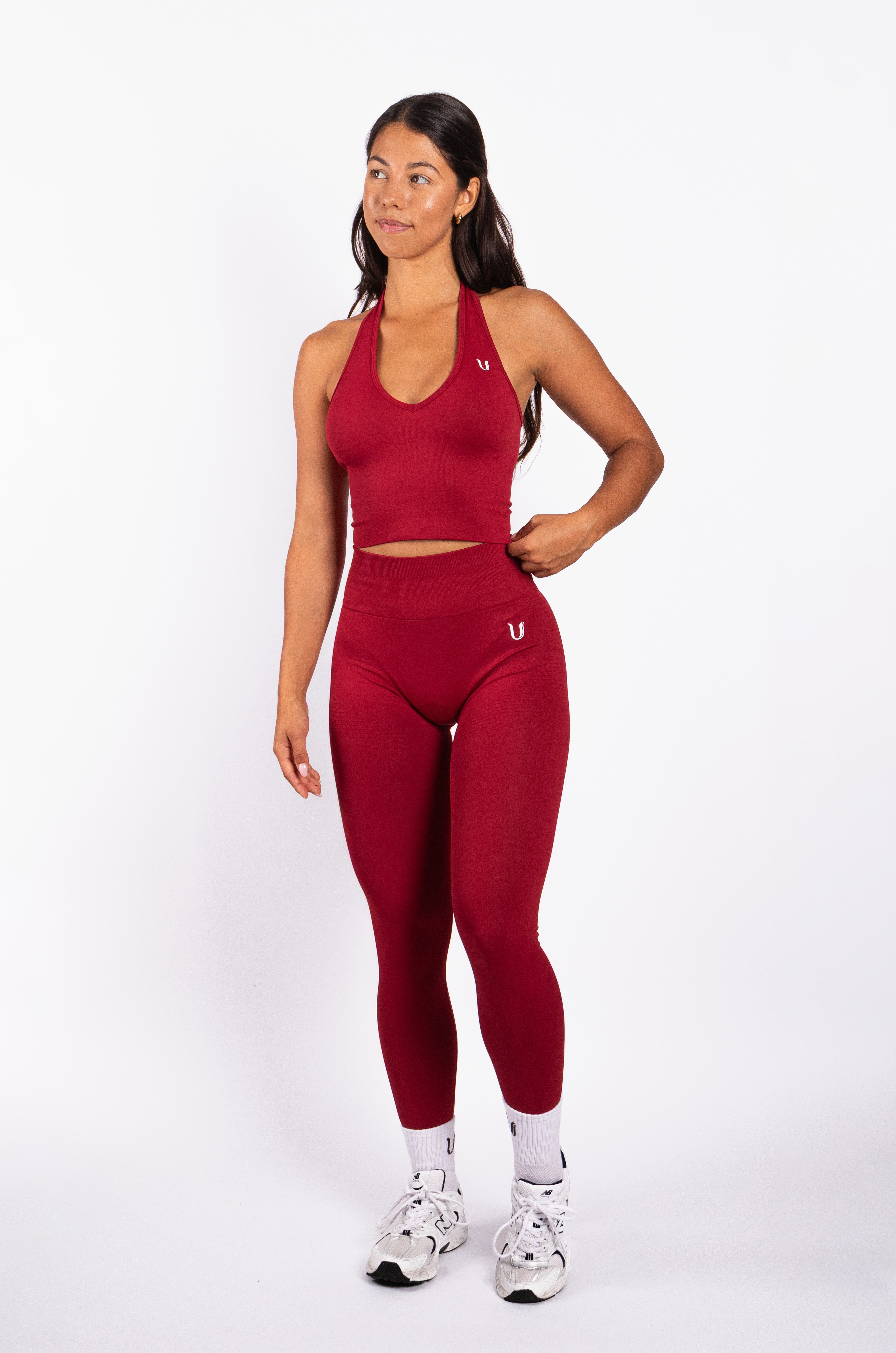 Bibi | Legging Côtelé Seamless – Rouge