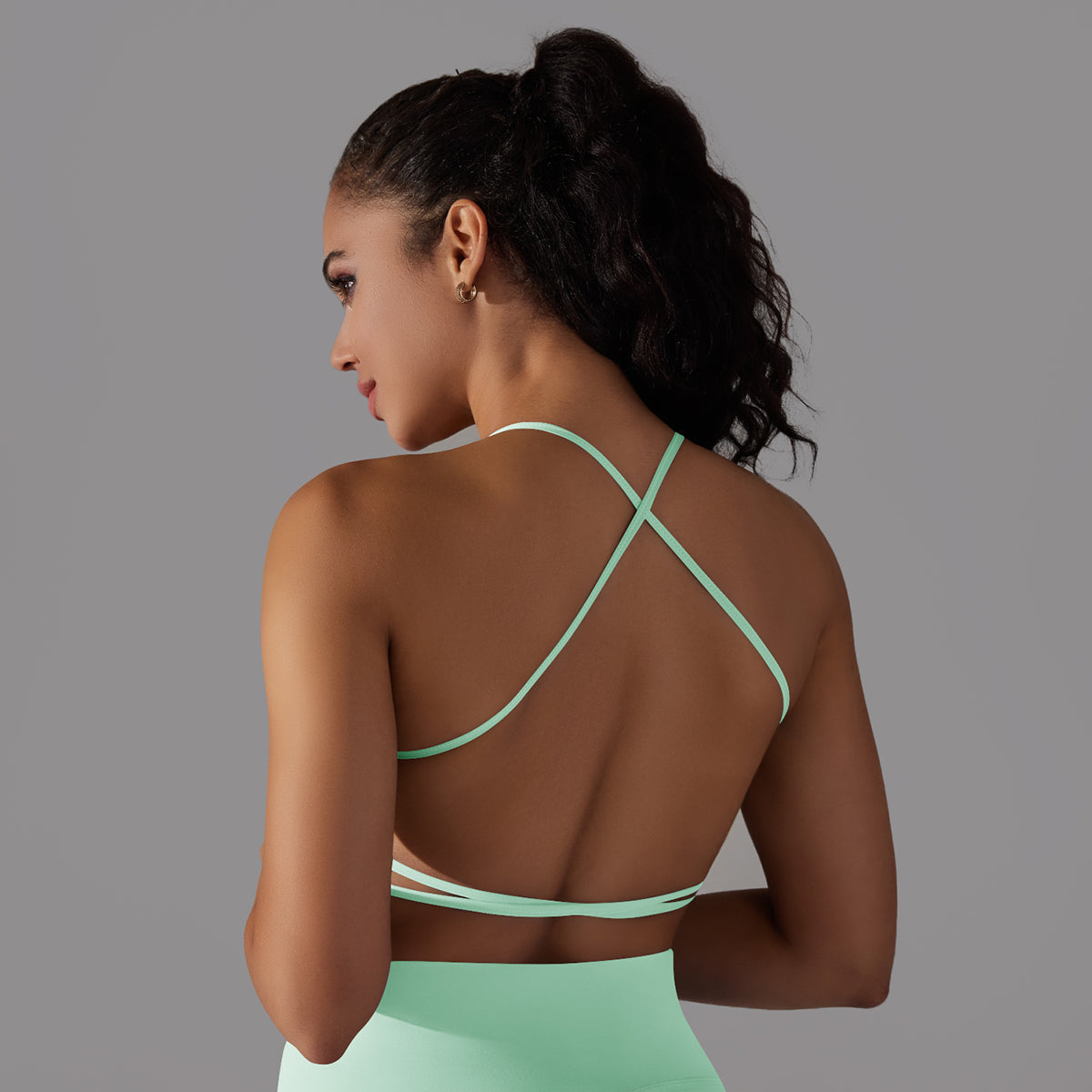 Mila | Ensemble Legging Top - Vert