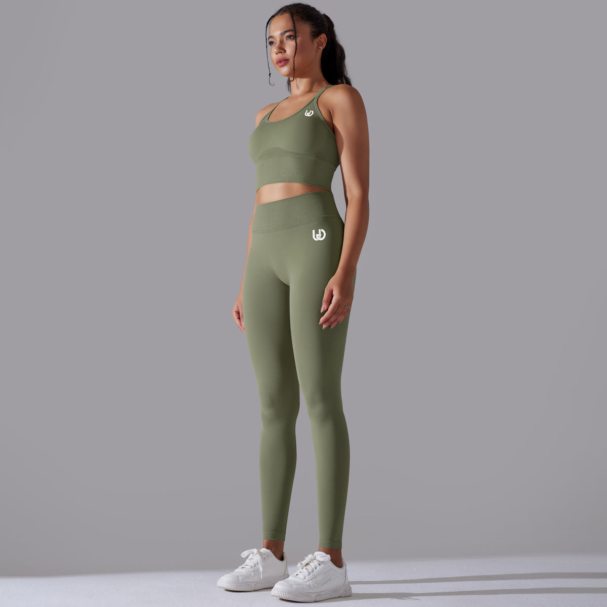 Daisy | Leggings Ensemble Vert - Haut