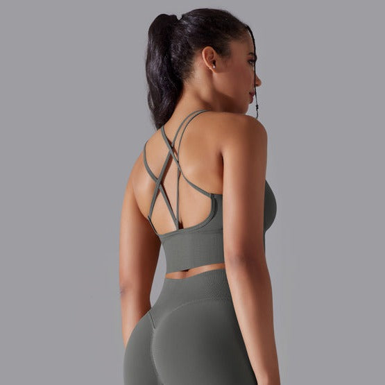 Daisy | Soutien-Gorge de Sport à Bretelles - Gris Foncé