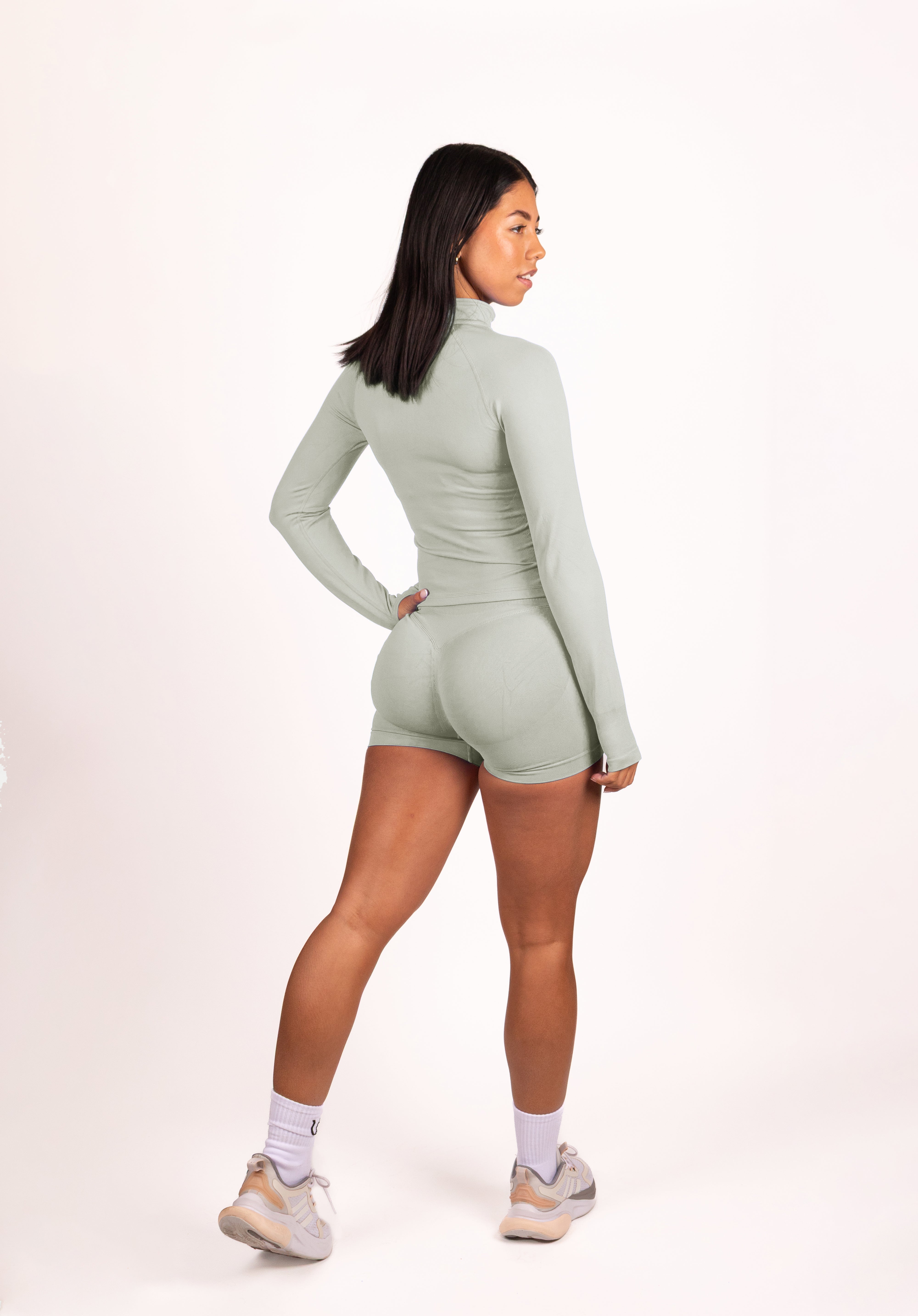 Beau | Premium High Performance Short Scrunch - Vert