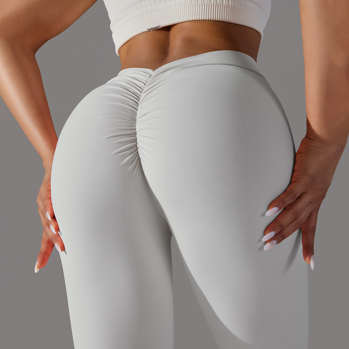 Emma | Legging Extra Repli - GrisArgenté