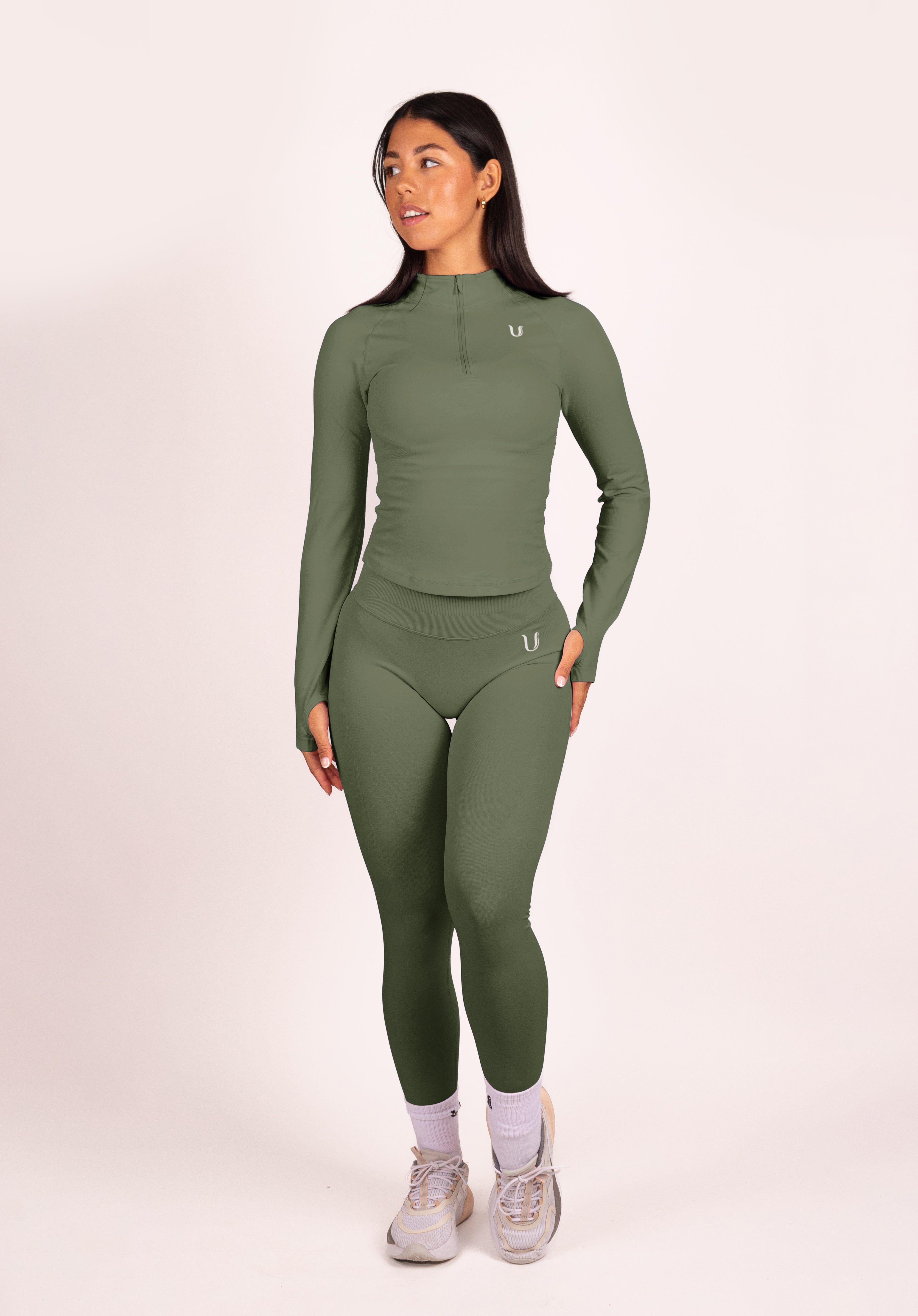 Beau Premium High Performance Scrunch Legging Groen - Dames sportkleding afbeelding 8