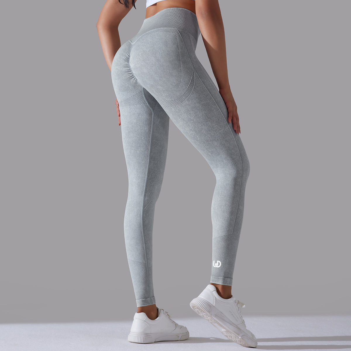 Jane | Legging Repli Motifs - GrisClair