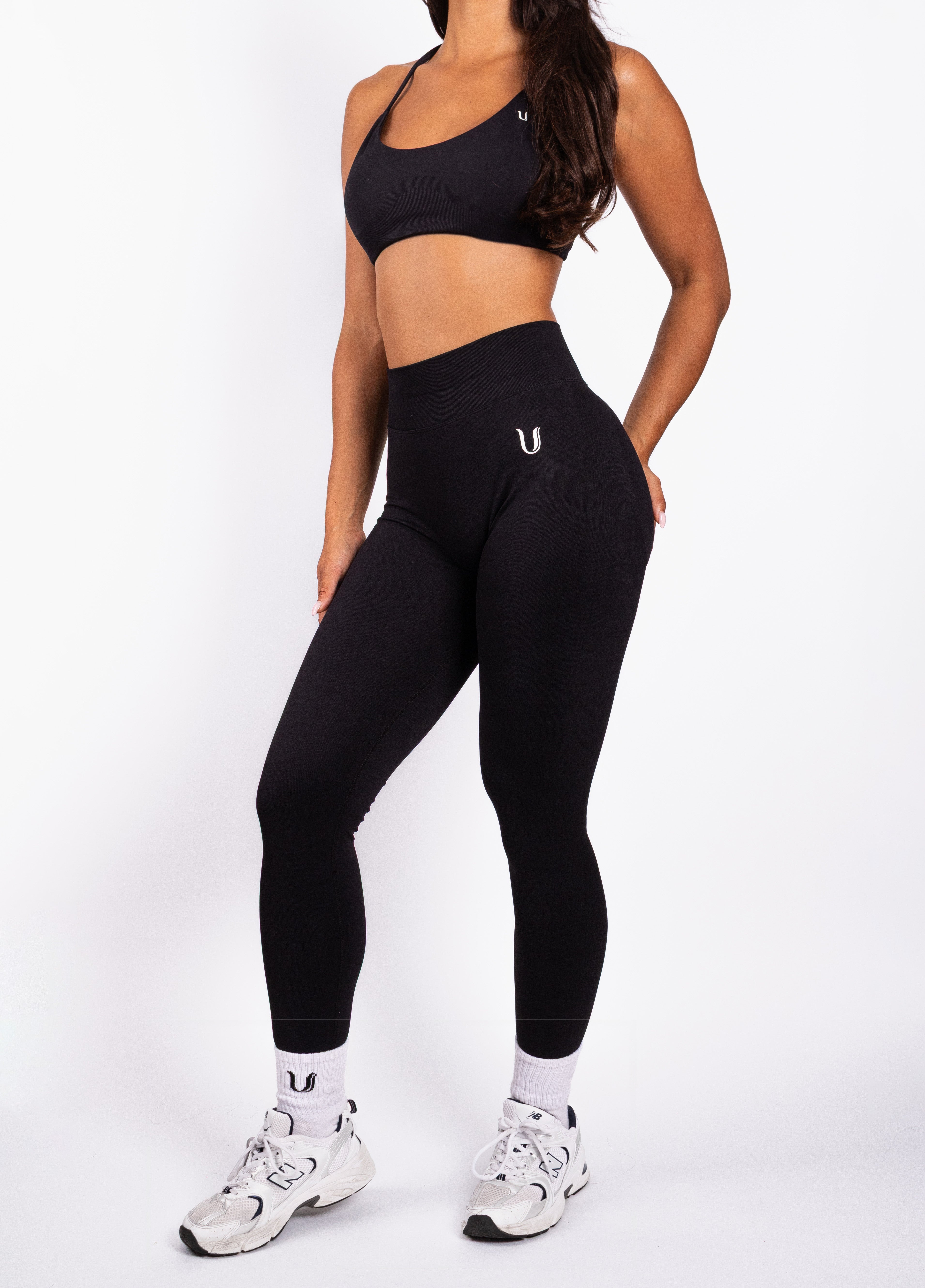 Nova | Legging Sans Couture Gainant – Noir