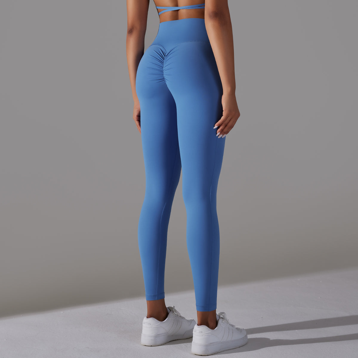 Mila | Ensemble Legging Top - Bleu