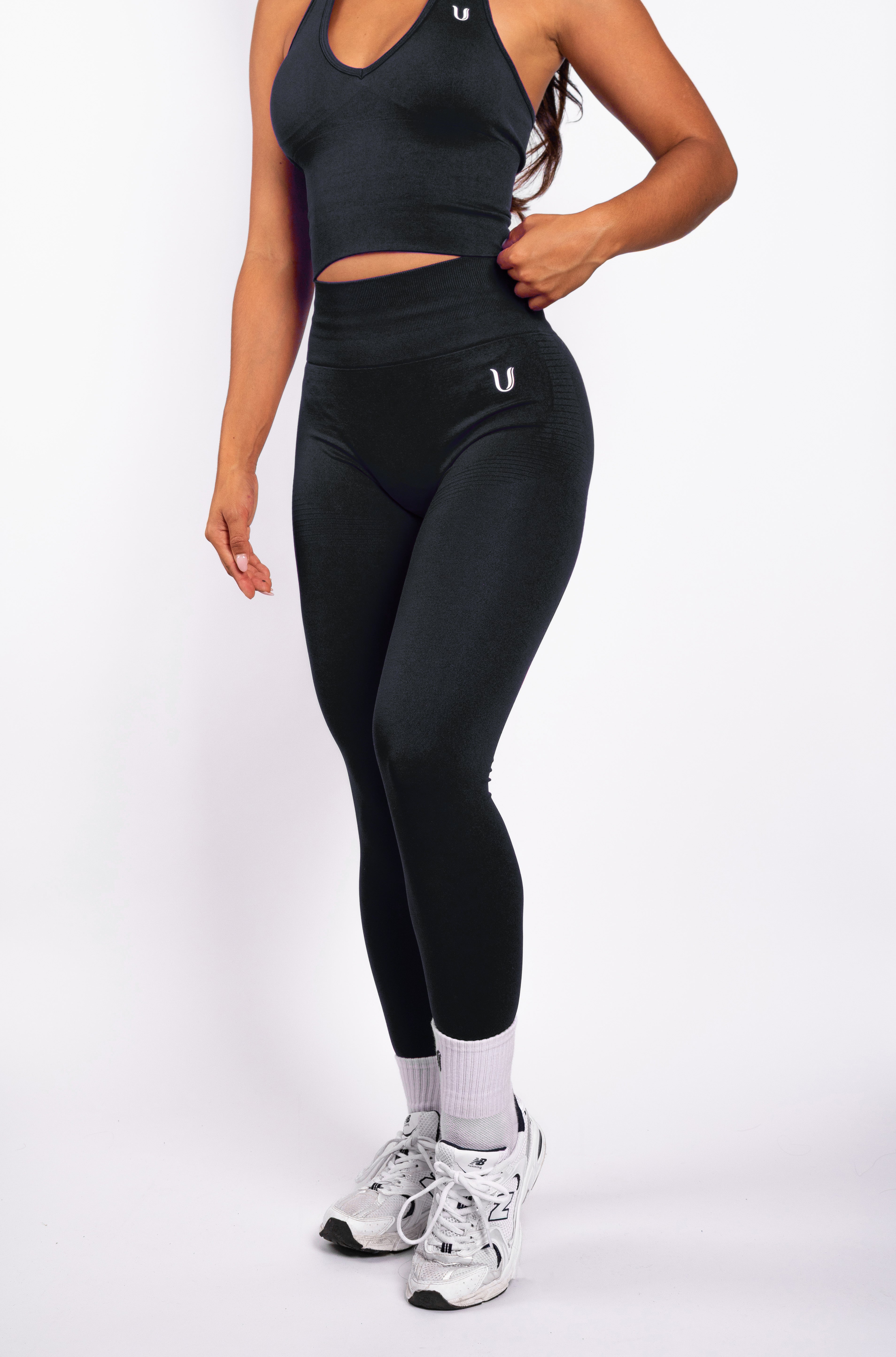 Bibi | Legging Côtelé Seamless – Noir