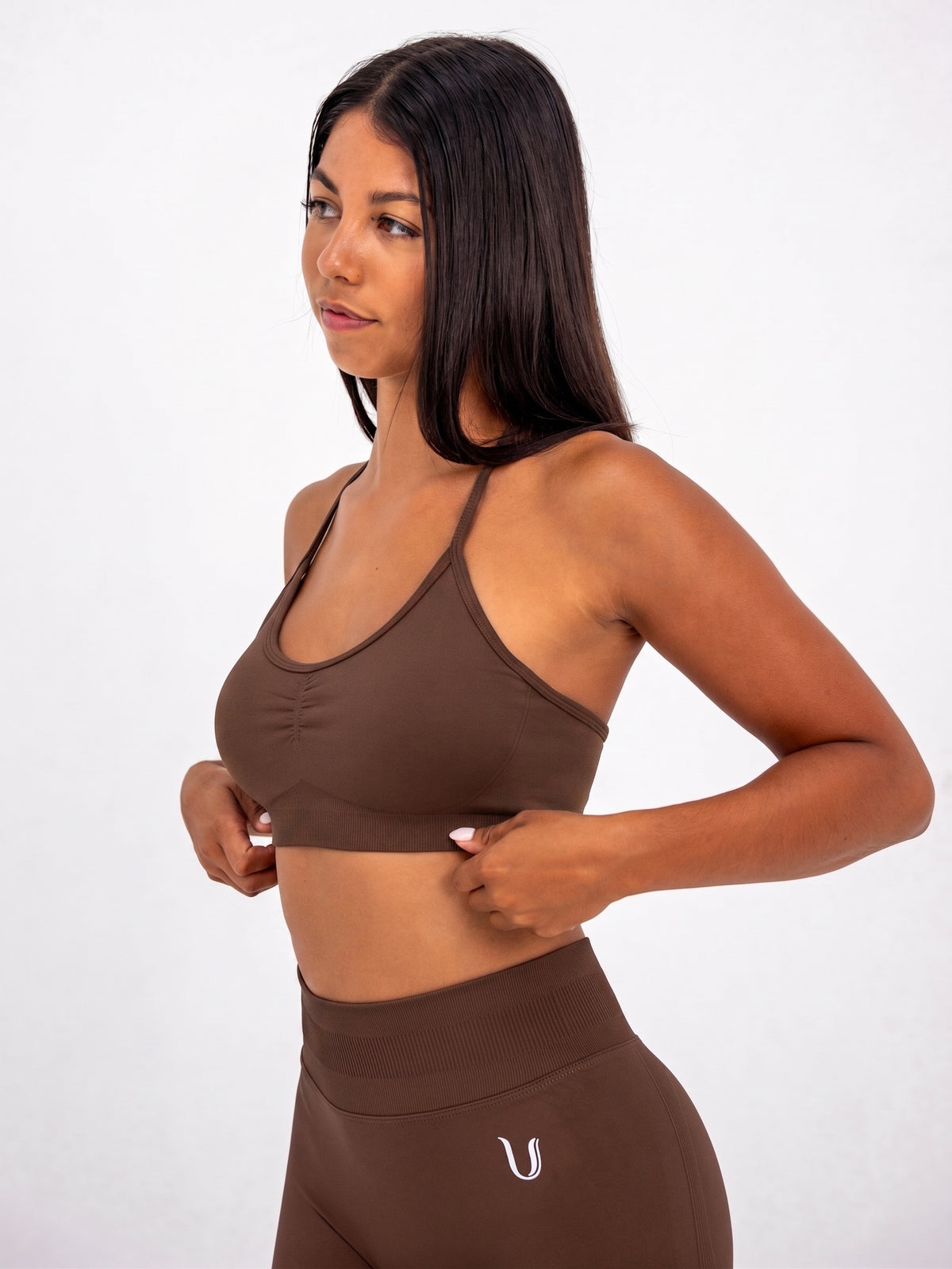 Luna | Premium Adjustable Sports Bra - Marron