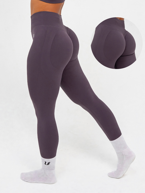Luna | Premium Seamless Scrunch Legging - Oudpaars