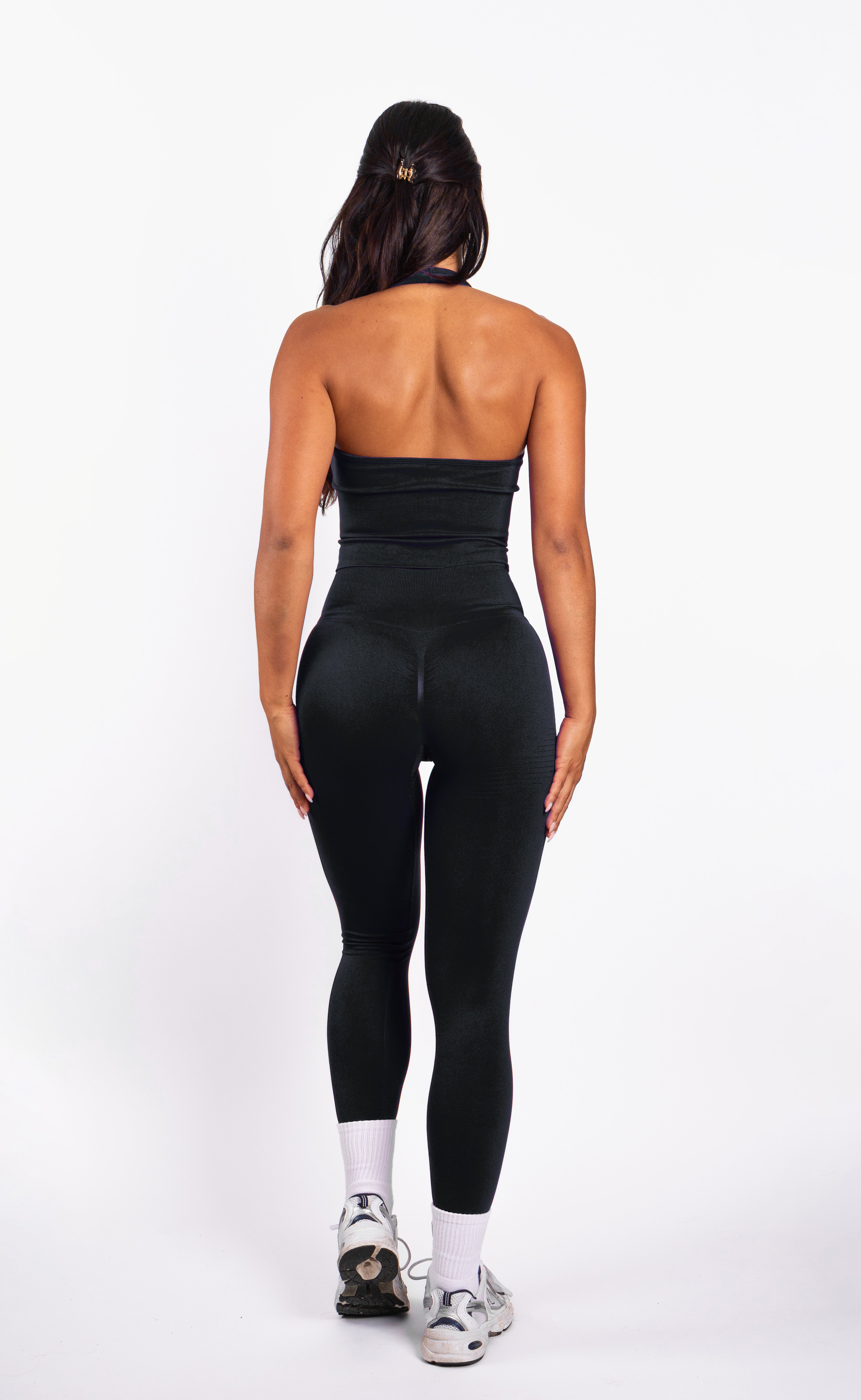 Bibi | Brassière Halter Côtelée Seamless – Rouge