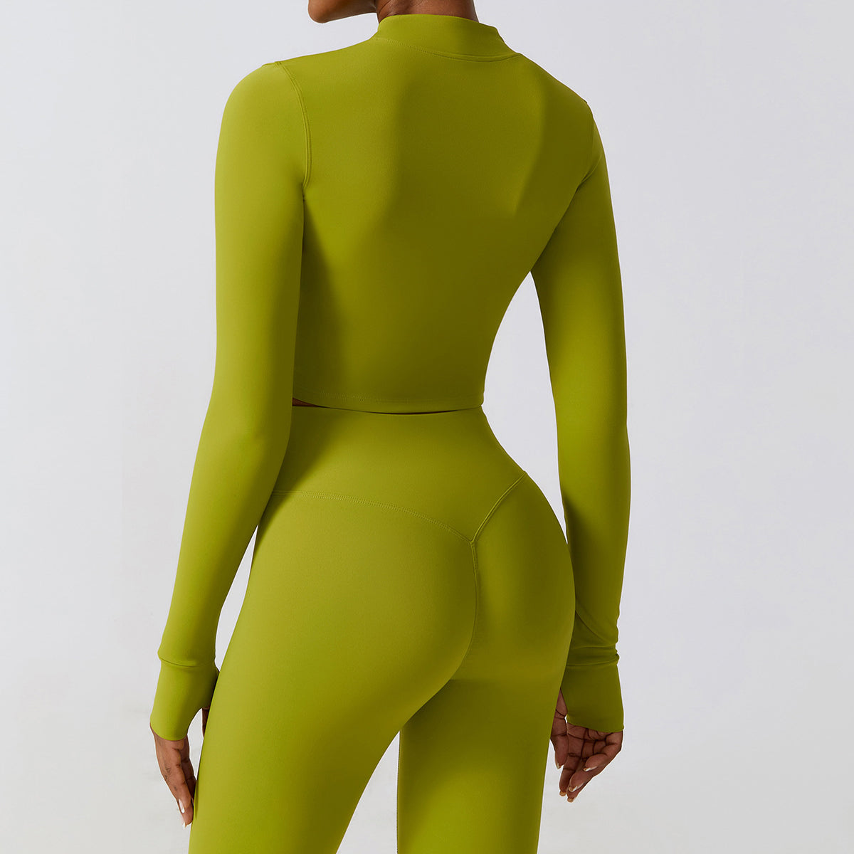 Hailey Set | Haut à Manches Longues et Legging - Matcha