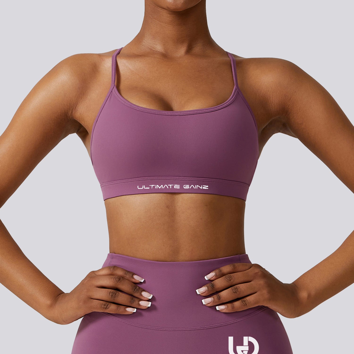 Hailey Set | Ensemble Top et Legging sans Couture - VioletClair